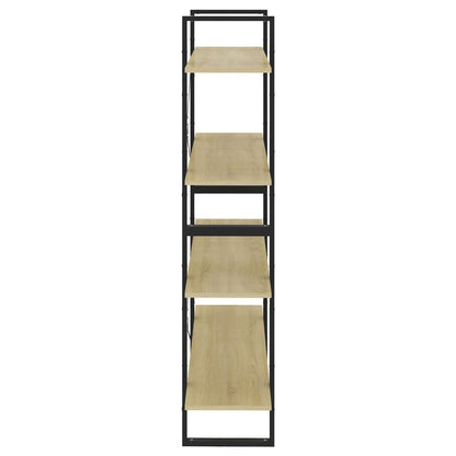 vidaXL 4-Tier Book Cabinet Sonoma Oak 100x30x140 cm Engineered Wood - Brown