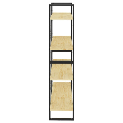 vidaXL 4-Tier Book Cabinet 100x30x140 cm Solid Pine Wood - Brown