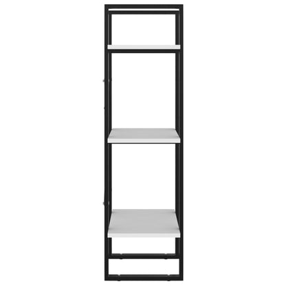 vidaXL 3-Tier Book Cabinet White 40x30x105 cm Engineered Wood