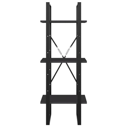 vidaXL 3-Tier Book Cabinet Grey 40x30x105 cm Engineered Wood