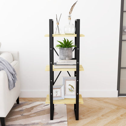 vidaXL 3-Tier Book Cabinet 40x30x105 cm Solid Pinewood - Brown
