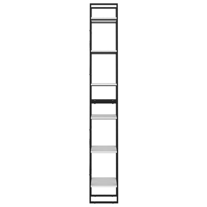 vidaXL 6-Tier Book Cabinet White 40x30x210 cm Engineered Wood