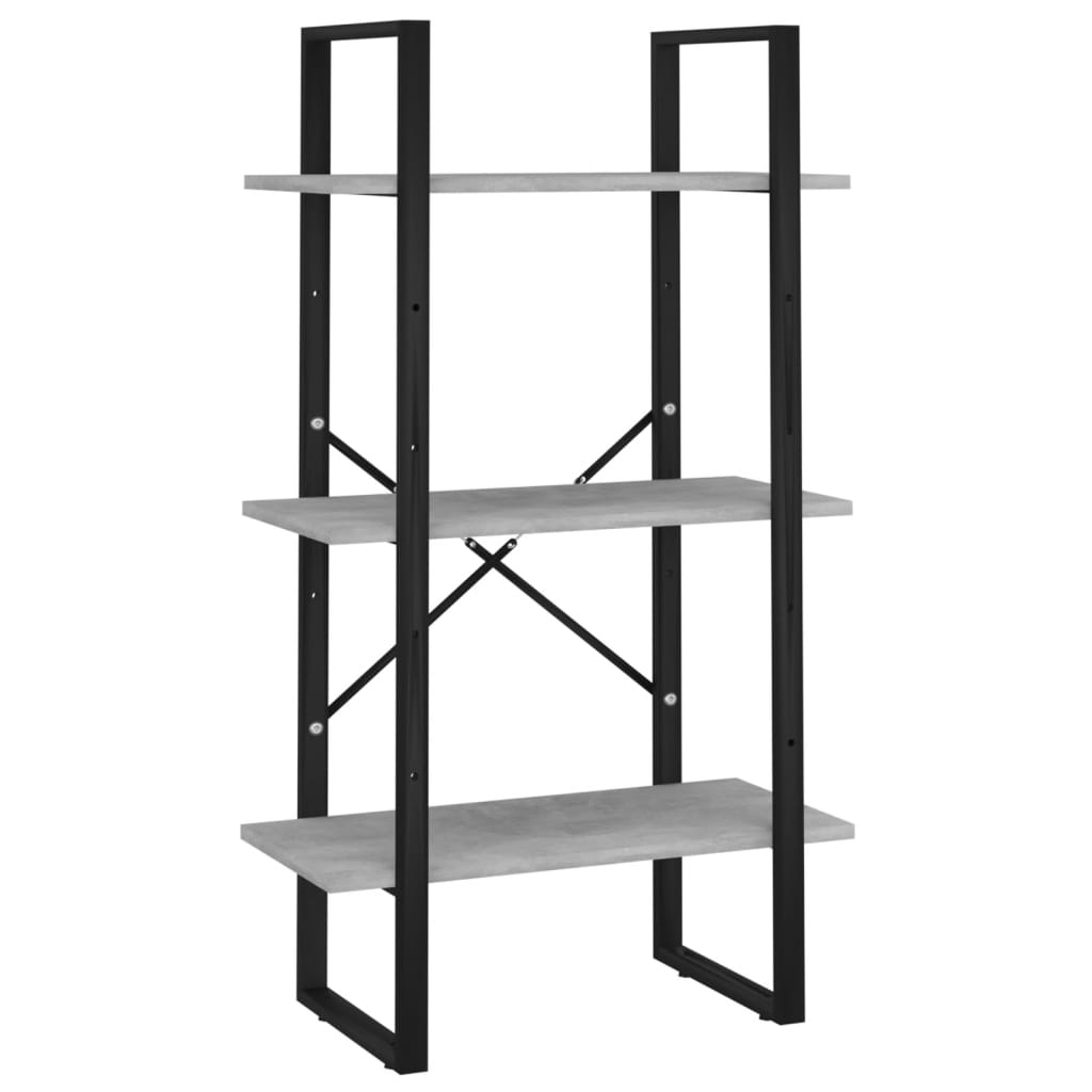 vidaXL Storage Shelf Concrete Grey 60x30x105 cm Engineered Wood