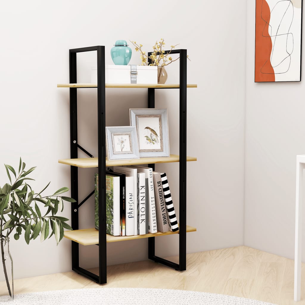 vidaXL Storage Shelf 60x30x105 cm Solid Pine Wood - Brown