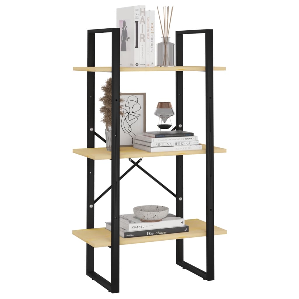 vidaXL Storage Shelf 60x30x105 cm Solid Pine Wood - Brown