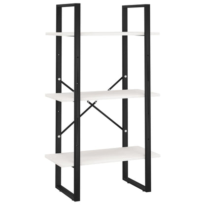 vidaXL Storage Shelf White 60x30x105 cm Solid Pine Wood