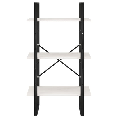 vidaXL Storage Shelf White 60x30x105 cm Solid Pine Wood