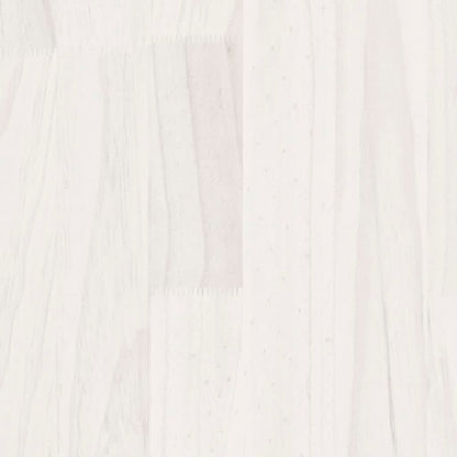 vidaXL Storage Shelf White 60x30x105 cm Solid Pine Wood
