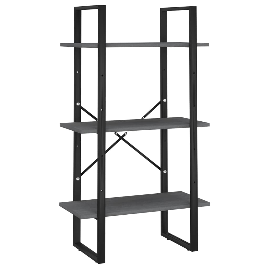 vidaXL Storage Shelf Grey 60x30x105 cm Solid Pine Wood