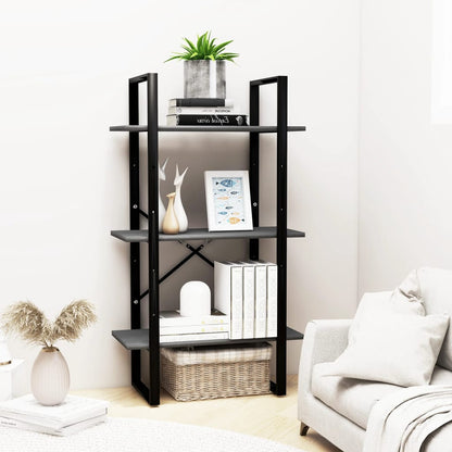 vidaXL Storage Shelf Grey 60x30x105 cm Solid Pine Wood