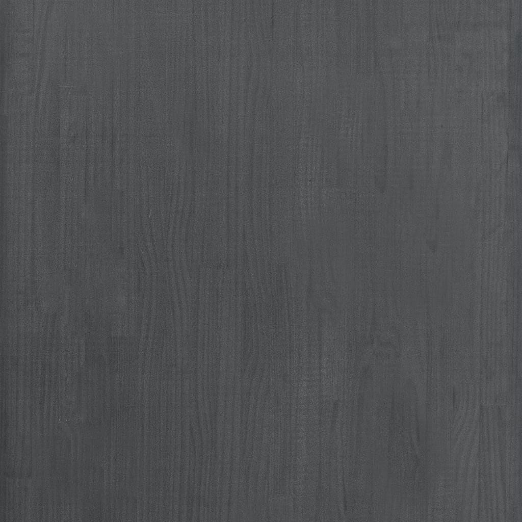 vidaXL Storage Shelf Grey 60x30x105 cm Solid Pine Wood