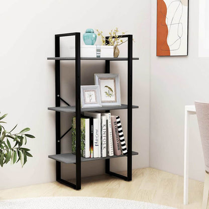 vidaXL Storage Shelf Grey 60x30x105 cm Solid Pine Wood