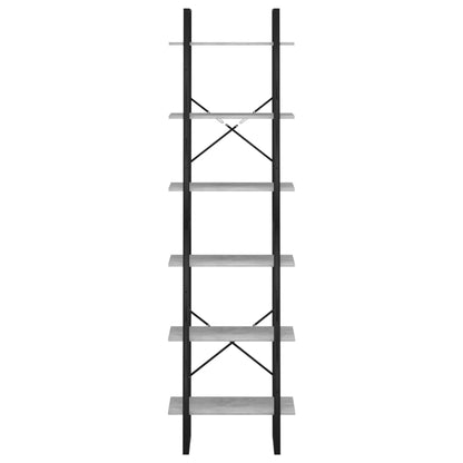vidaXL Storage Shelf Concrete Grey 60x30x210cm Engineered Wood
