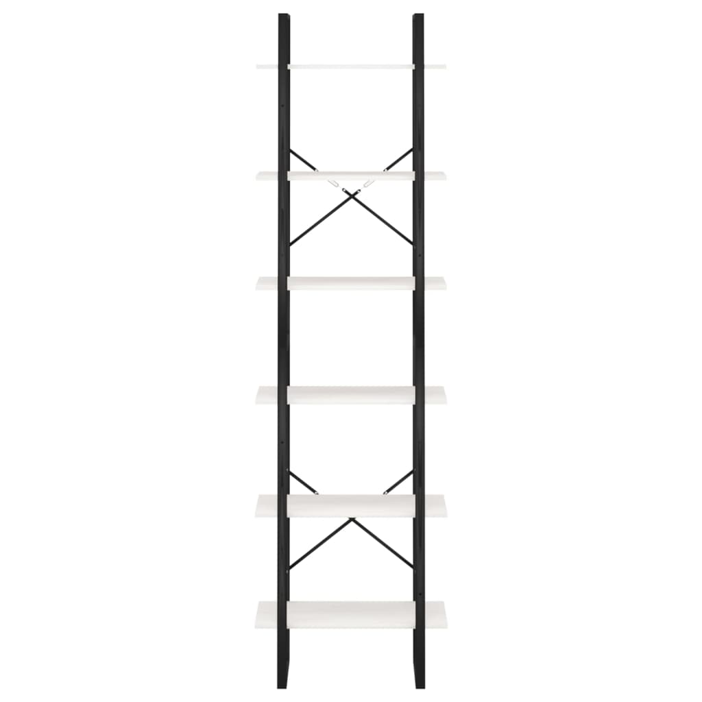 vidaXL Storage Shelf White 60x30x210 cm Solid Wood Pine