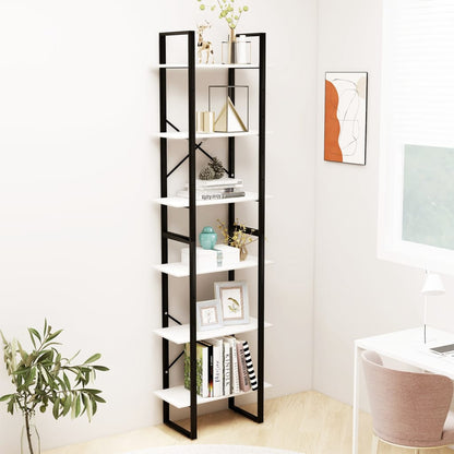 vidaXL Storage Shelf White 60x30x210 cm Solid Wood Pine