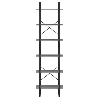 vidaXL Storage Shelf Grey 60x30x210 cm Solid Wood Pine