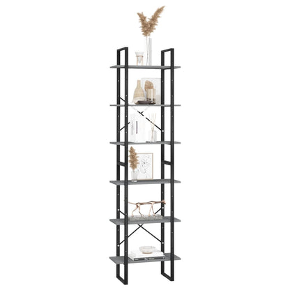 vidaXL Storage Shelf Grey 60x30x210 cm Solid Wood Pine