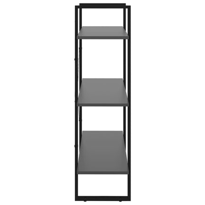 vidaXL Book Cabinet | Grey | Engineered wood and metal | Medium | Book Cabinet
