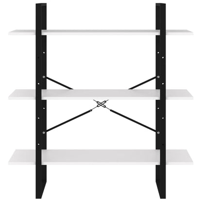 vidaXL Book Cabinet White 100x30x105 cm Engineered Wood