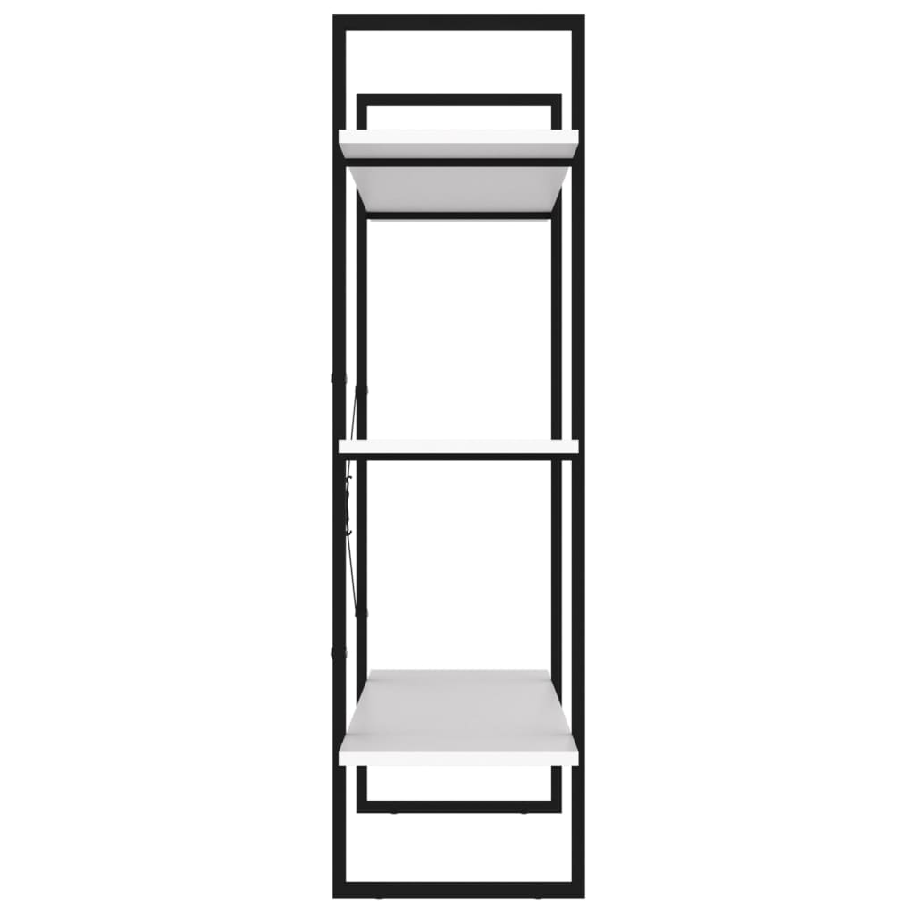 vidaXL Book Cabinet White 100x30x105 cm Engineered Wood