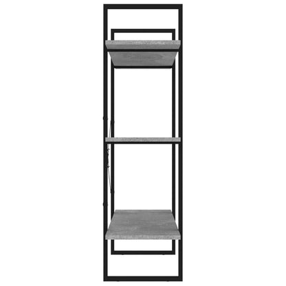 vidaXL Book Cabinet Concrete Grey 100x30x105 cm Engineered Wood
