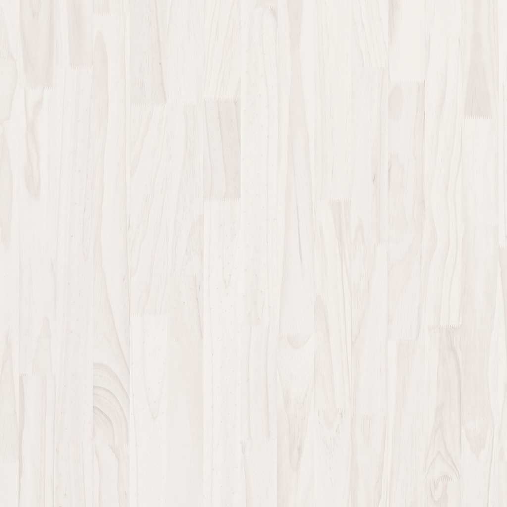 vidaXL 3-Tier Book Cabinet White 100x30x105 cm Solid Pine Wood