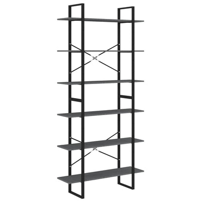 vidaXL High Cabinet Grey 100x30x210 cm Solid Pine Wood