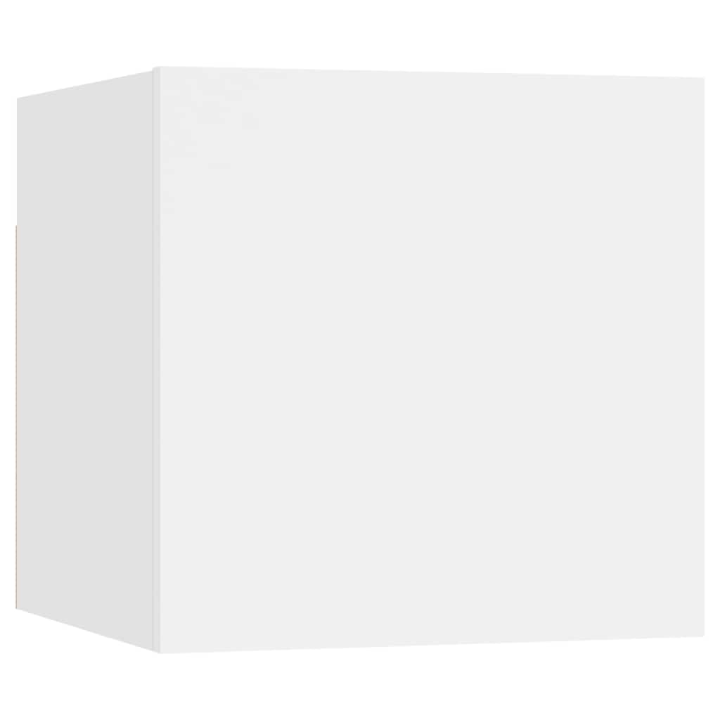 vidaXL 8 Piece TV Cabinet Set White Engineered Wood - 60 x 30 x 30 cm