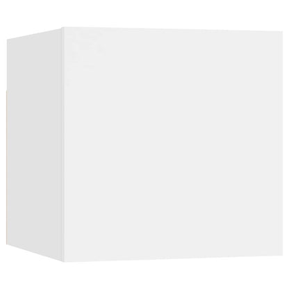vidaXL 8 Piece TV Cabinet Set White Engineered Wood - 100 x 30 x 30 cm