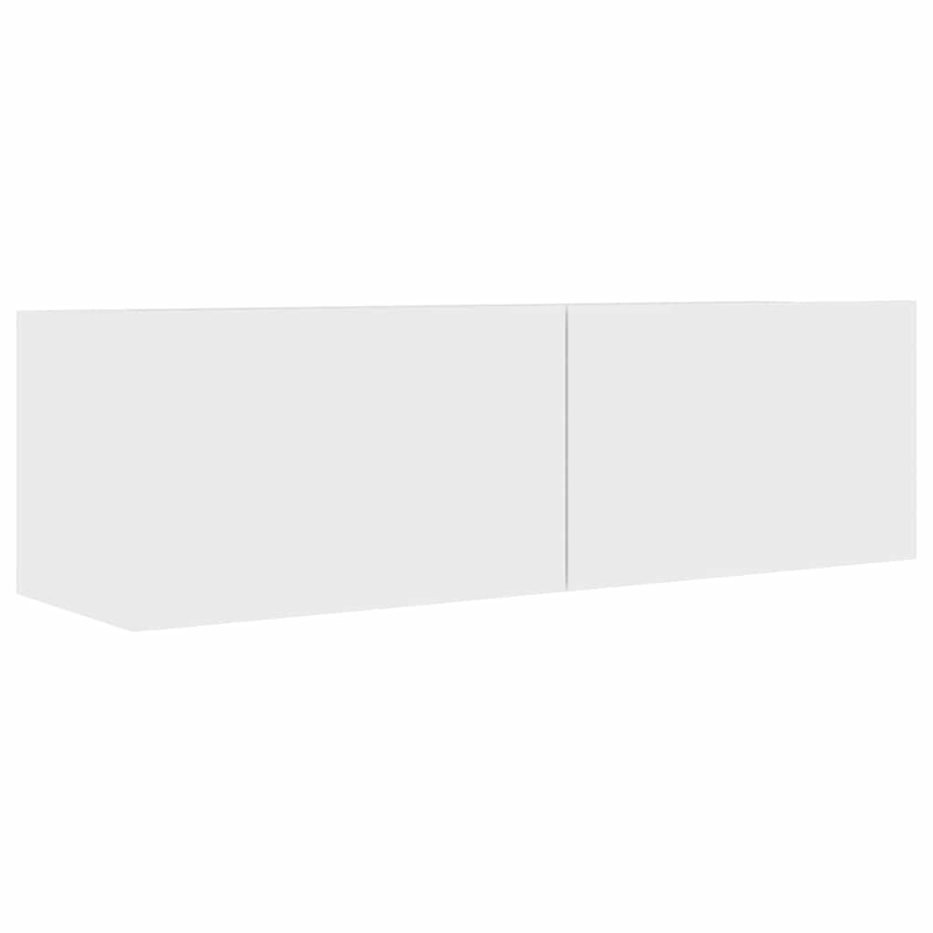 vidaXL 4 Piece TV Cabinet Set White Engineered Wood - 100 x 30 x 30 cm