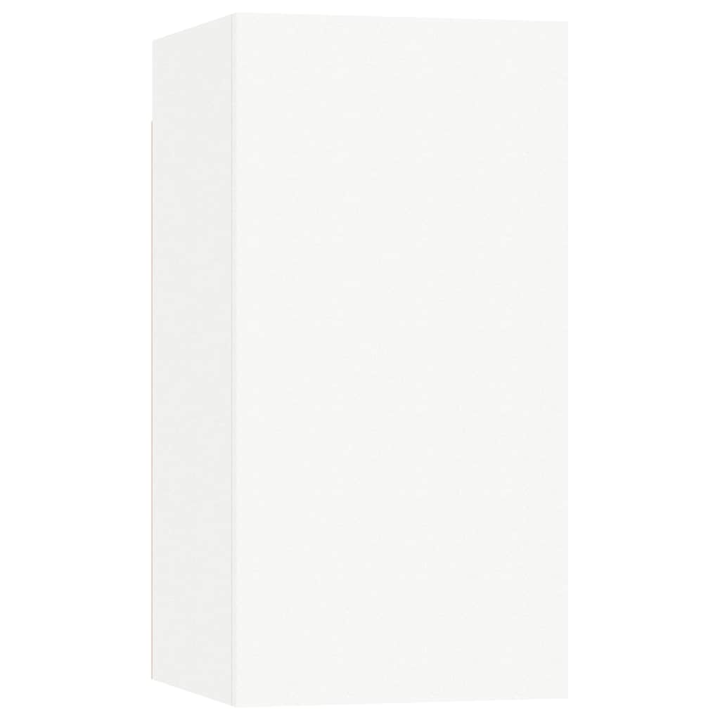 vidaXL 4 Piece TV Cabinet Set White Engineered Wood - 80 x 30.5 x 30 cm