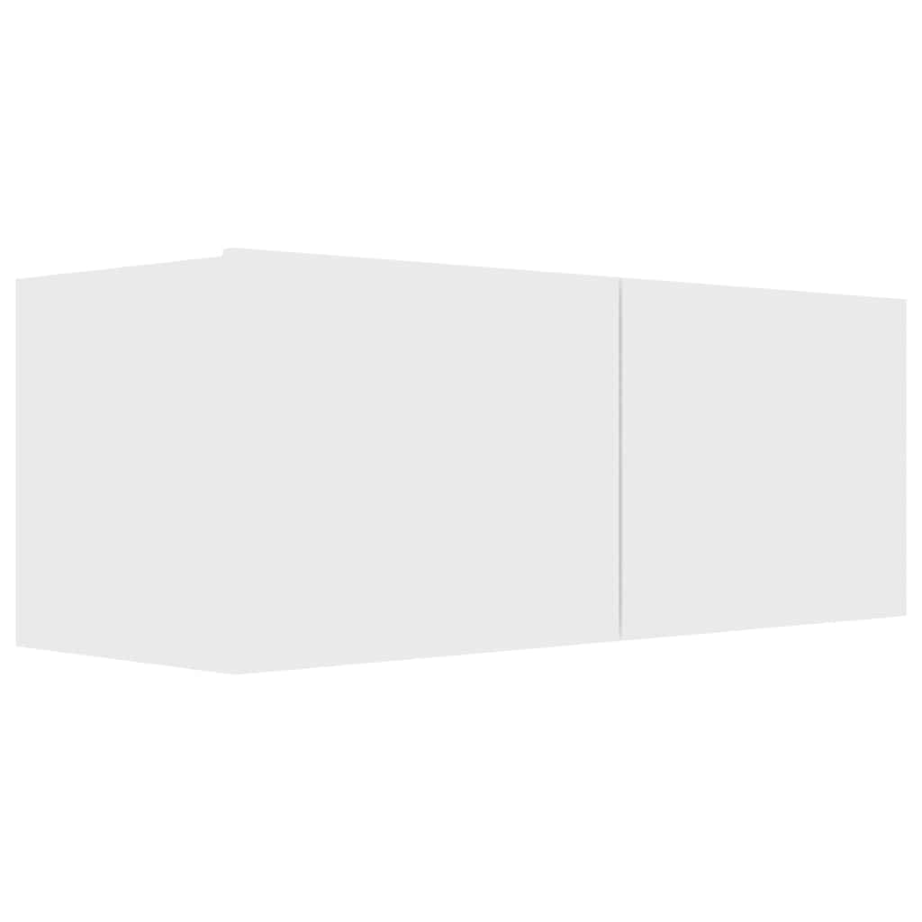 vidaXL 4 Piece TV Cabinet Set White Engineered Wood - 80 x 30.5 x 30 cm