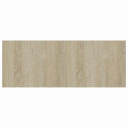 vidaXL 3 Piece TV Cabinet Set Sonoma Oak Engineered Wood - Brown - 80 x 30 x 30 cm