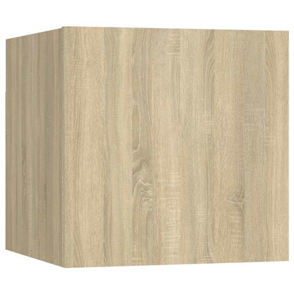 vidaXL 6 Piece TV Cabinet Set Sonoma Oak Engineered Wood - Brown - 60 x 30 x 30 cm