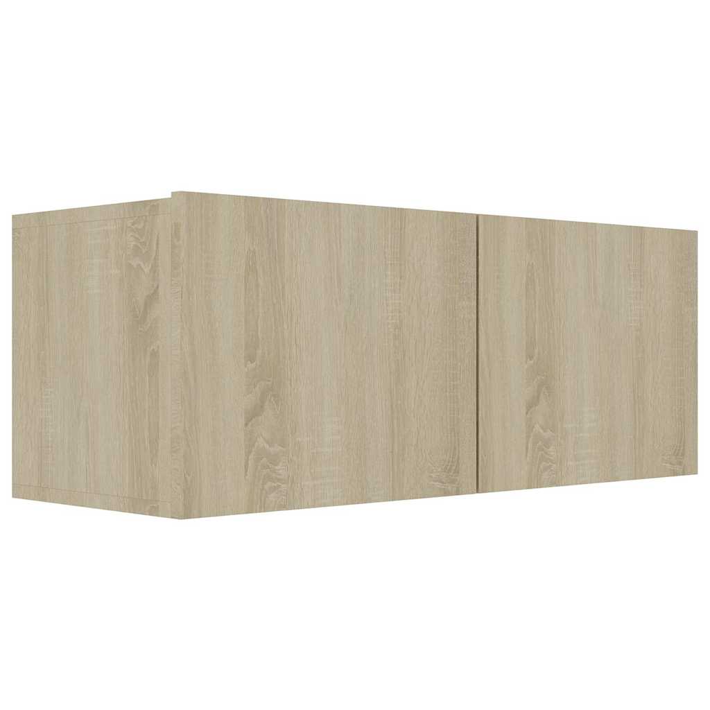vidaXL 6 Piece TV Cabinet Set Sonoma Oak Engineered Wood - Brown - 80 x 30 x 30 cm