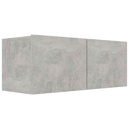 vidaXL 3 Piece TV Cabinet Set Concrete Grey Engineered Wood - 80 x 30 x 30 cm