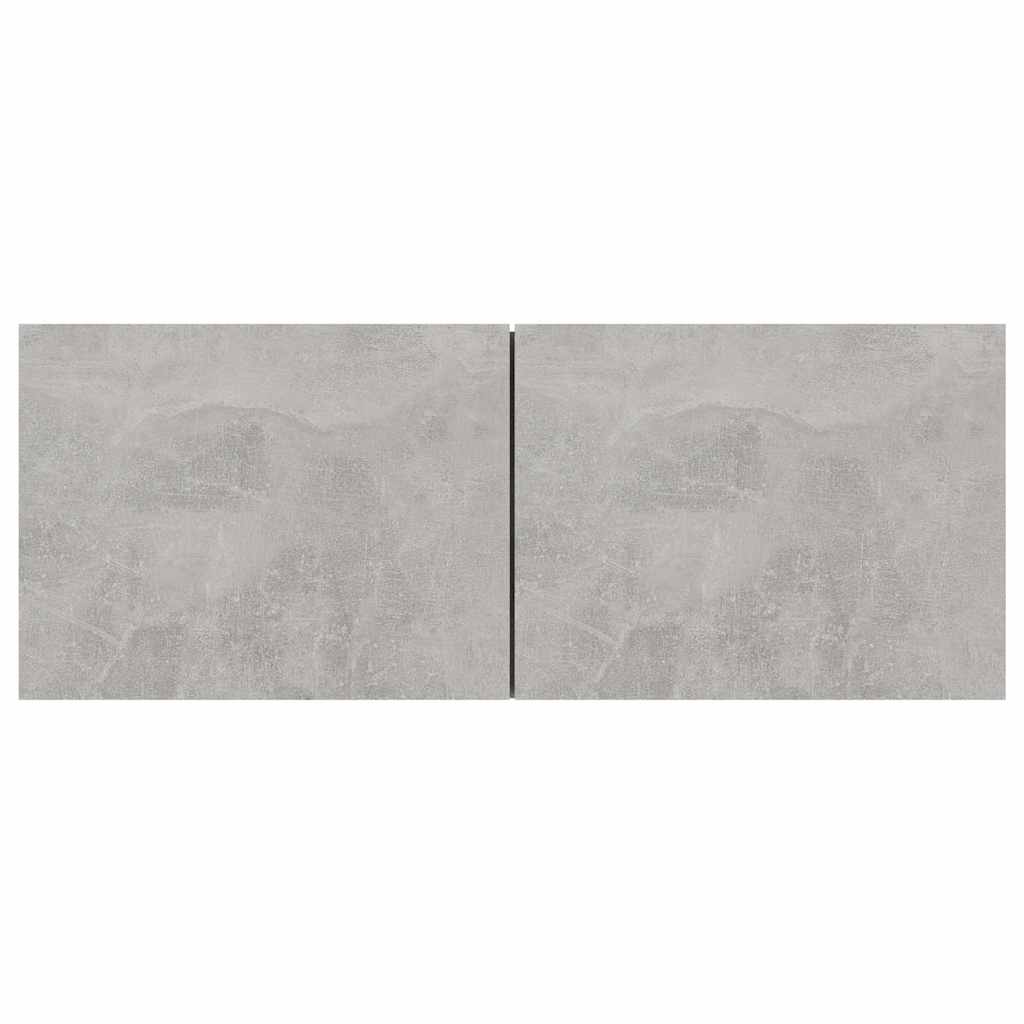 vidaXL 3 Piece TV Cabinet Set Concrete Grey Engineered Wood - 80 x 30 x 30 cm