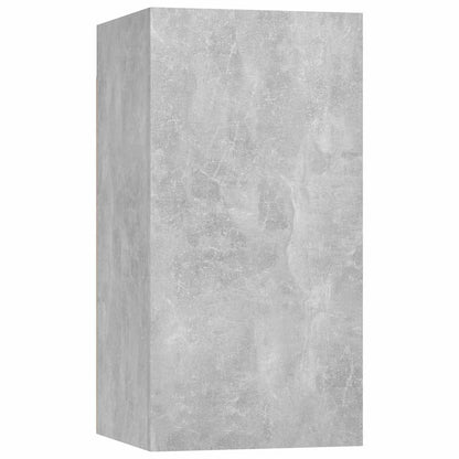 vidaXL 4 Piece TV Cabinet Set Concrete Grey Engineered Wood - 30.5 x 30 x 90 cm