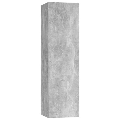 vidaXL 4 Piece TV Cabinet Set Concrete Grey Engineered Wood - 100 x 30.5 x 30 cm