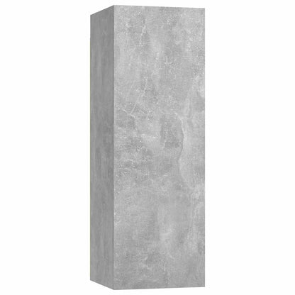 vidaXL 4 Piece TV Cabinet Set Concrete Grey Engineered Wood - 100 x 30.5 x 30 cm