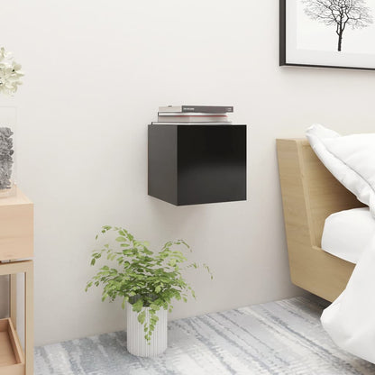 vidaXL Bedside Cabinet | Set of 2 | Black | Engineered wood | Medium