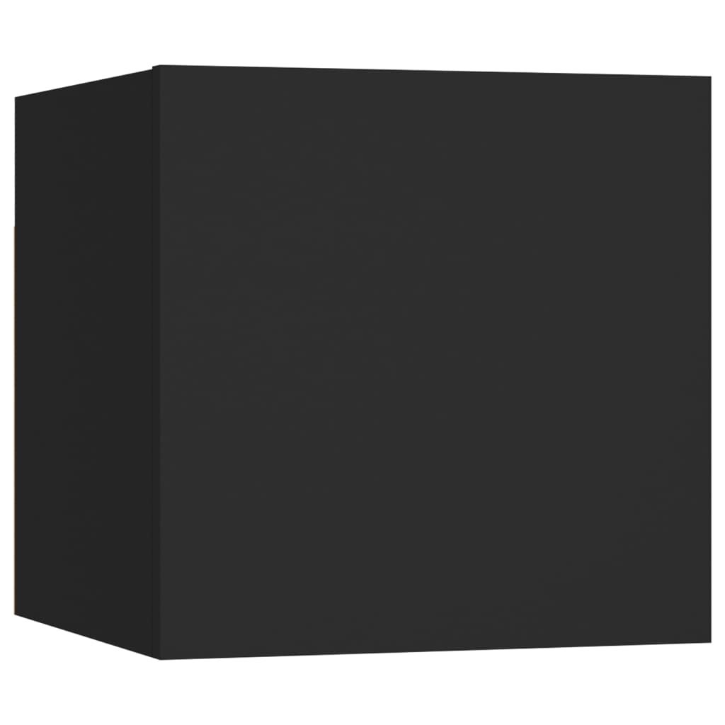 vidaXL Bedside Cabinet | Set of 2 | Black | Engineered wood | Medium