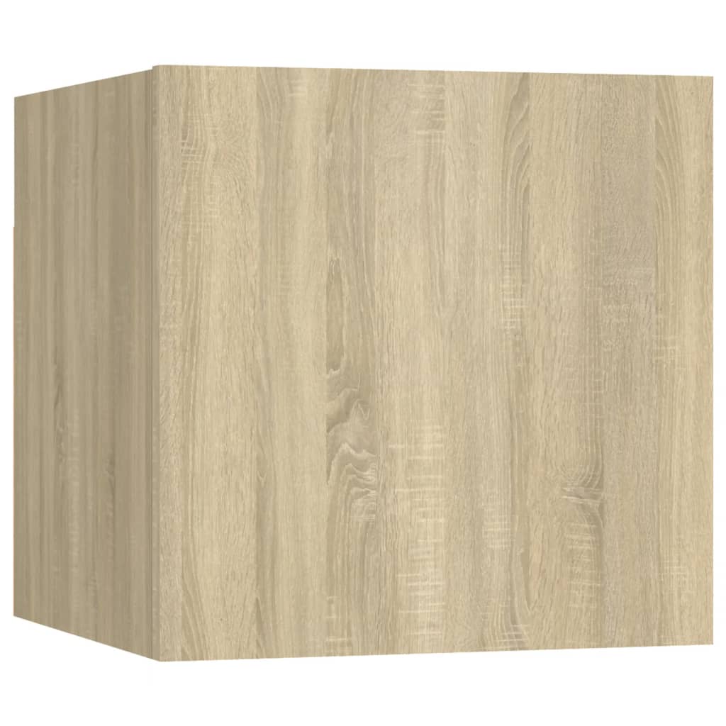 vidaXL Bedside Cabinet Sonoma Oak 30.5x30x30 cm Engineered Wood - Brown