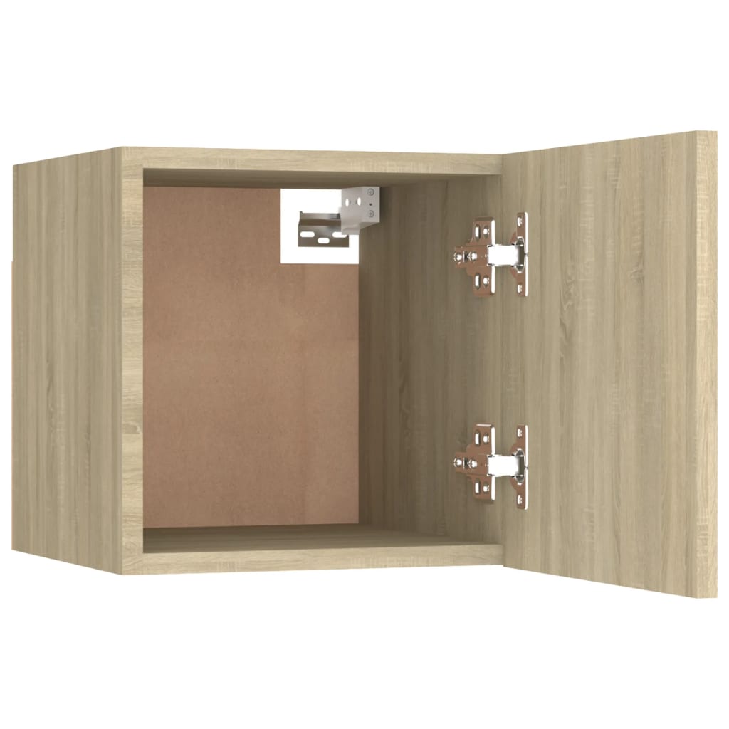 vidaXL Bedside Cabinet Sonoma Oak 30.5x30x30 cm Engineered Wood - Brown