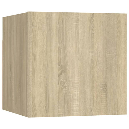 vidaXL Bedside Cabinet | Set of 2 | Sonoma oak | Engineered wood | Small - Brown