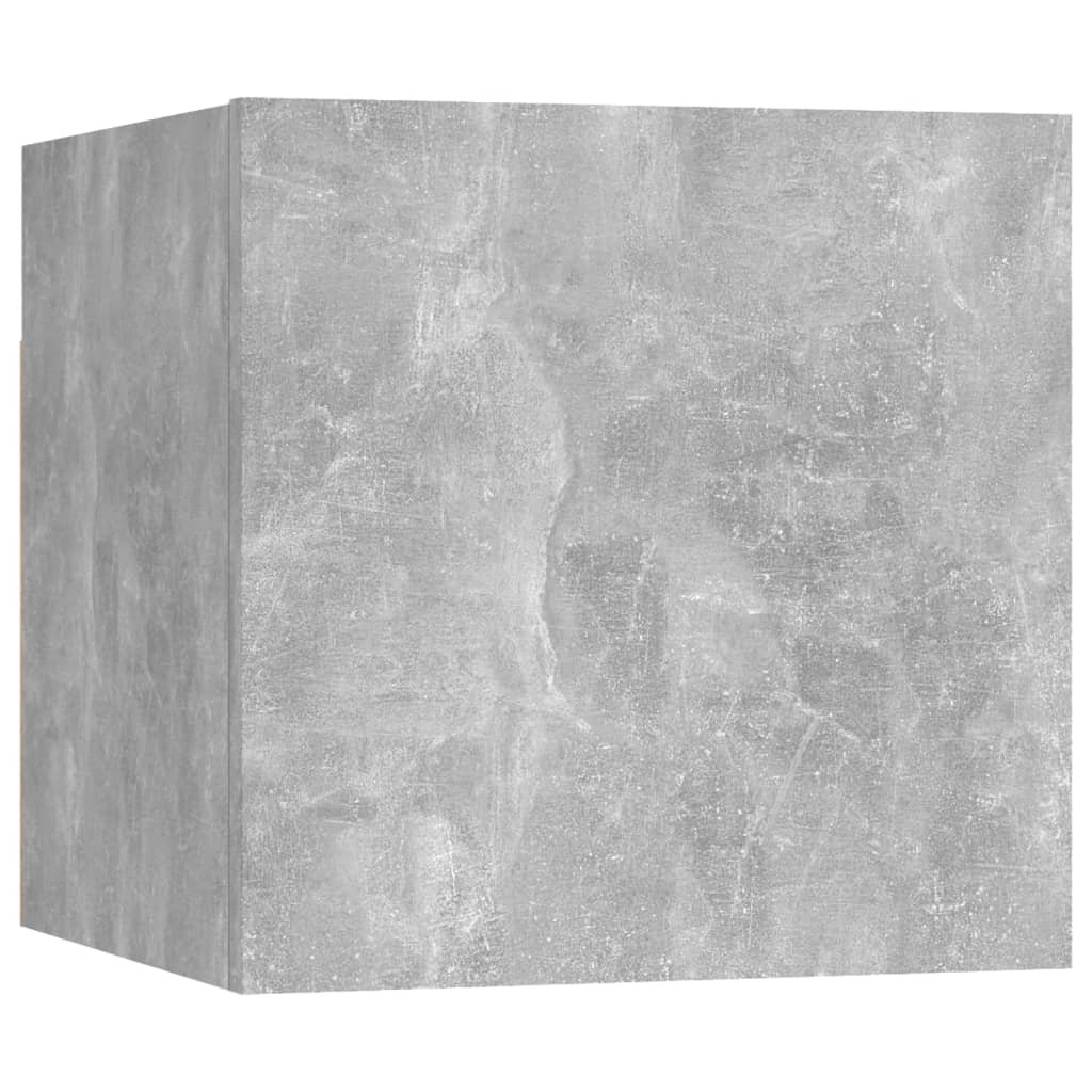 vidaXL Bedside Cabinet | Concrete Grey | Engineered Wood | Compact