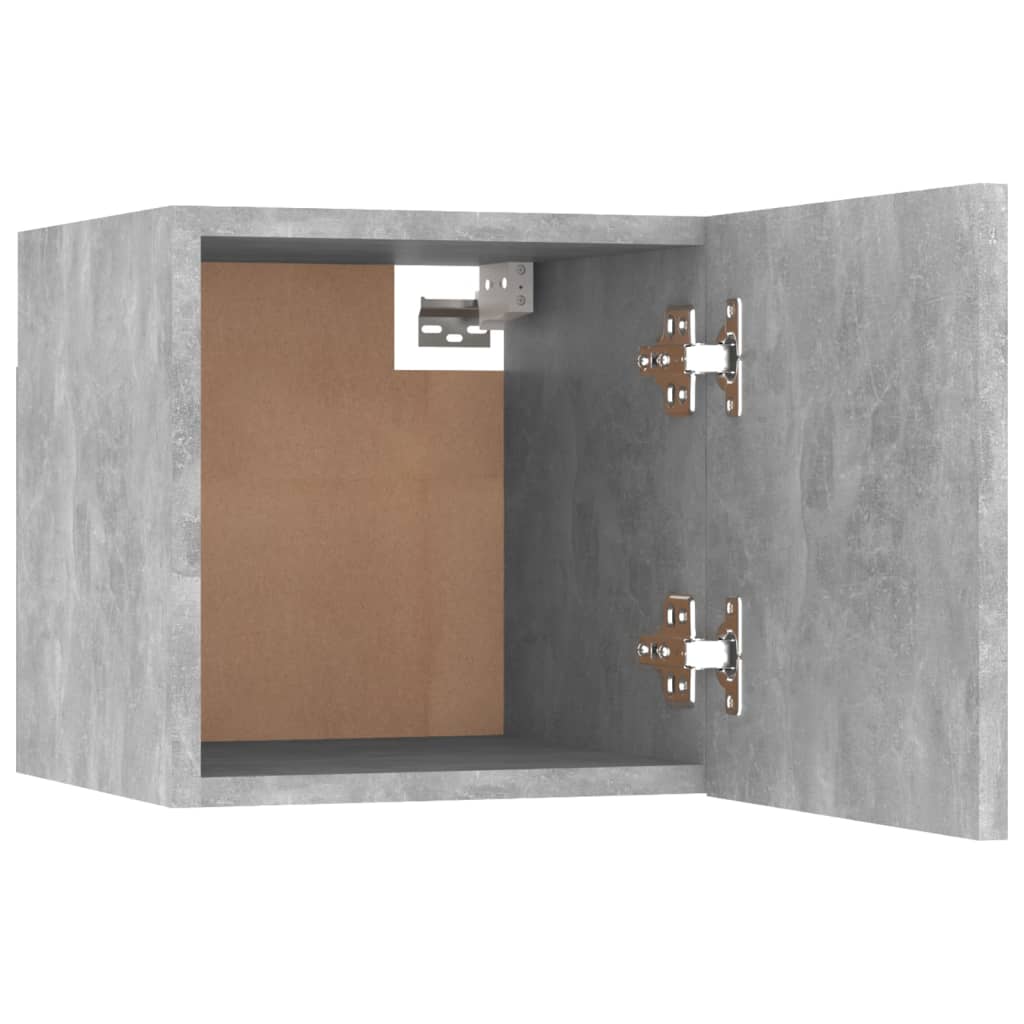 vidaXL Bedside Cabinet | Concrete Grey | Engineered Wood | Compact