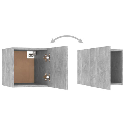 vidaXL Bedside Cabinet | Concrete Grey | Engineered Wood | Compact