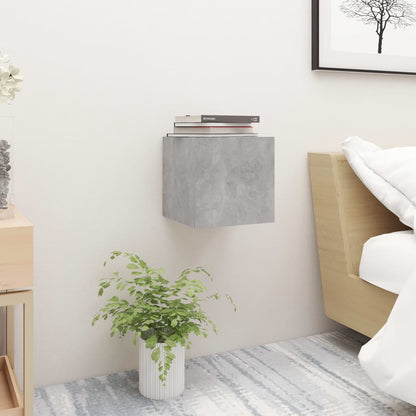 vidaXL Bedside Cabinet | Concrete Grey | Engineered Wood | Compact