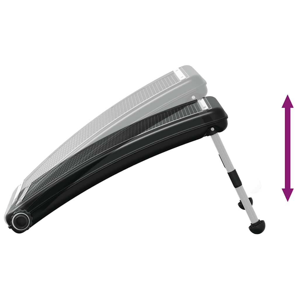 vidaXL Curved Pool Solar Heating Panel 72.5x46 cm - Black